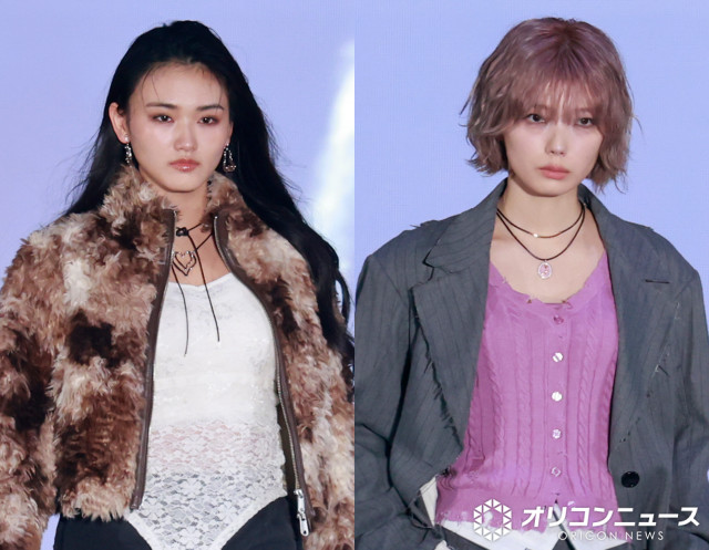 『Rakuten GirlsAward 2025 AUTUMN/WINTER』に出演した（左から）山崎天、藤吉夏鈴 （C）ORICON NewS inc.