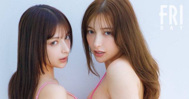 エリマリ姉妹（Erika・百瀬まりな）＝『FRIDAY GOLD 2025年Winter』（講談社）　撮影：菊地泰久