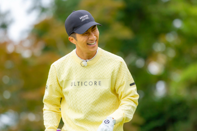 男子プロゴルフトーナメント「ACNチャンピオンシップゴルフトーナメント2025』アンバサダーのWEST.濱田崇裕 （C）カンテレ