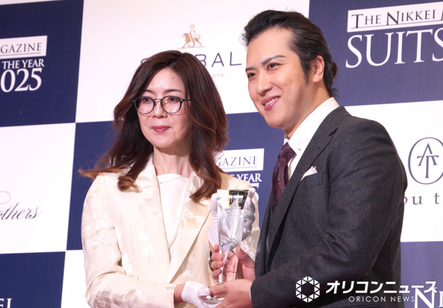 （左から）松本和佳氏、尾上松也 （C）ORICON NewS inc.