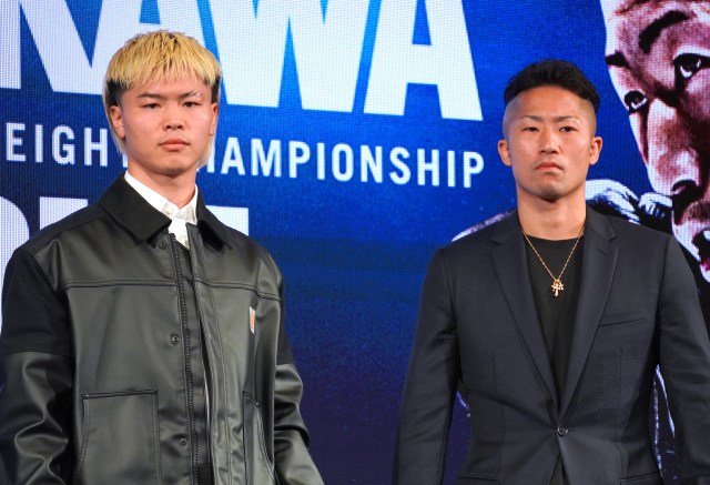 『Prime Video Boxing 14』で対戦する那須川天心（左）と井上拓真 （C）ORICON NewS inc.