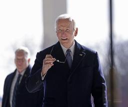 　バイデン前米大統領＝１月（ゲッティ＝共同）