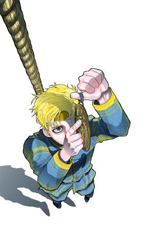 　漫画「チ。―地球の運動について―」の登場人物・ラファウ（☆（○の中に小文字のＣ）魚豊／小学館）