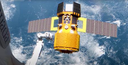 　新型無人補給機「ＨＴＶ―Ｘ」のイメージ（ＪＡＸＡ提供）