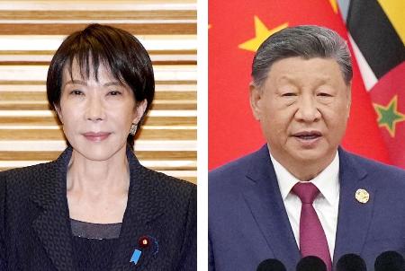 高市早苗首相、中国の習近平国家主席