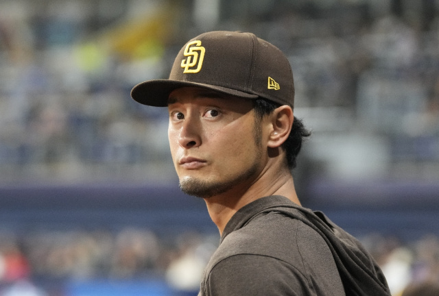 山本聖子の夫で、サンディエゴ・パドレス所属のダルビッシュ有　写真：AP／アフロ