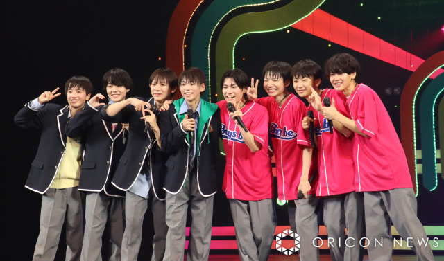 『Boys be 8 Summer Live』公開ゲネプロに参加した（左から）千田藍生、上垣廣祐、亀井海聖、丸岡晃聖、北村仁太郎、中川惺太、岩倉司、嵜本孝太朗 （C）ORICON NewS inc.