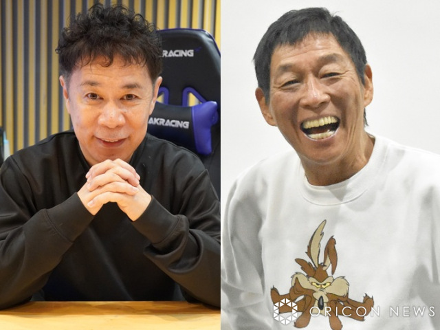 （左から）ナインティナイン・岡村隆史、明石家さんま （C）ORICON NewS inc.