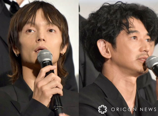 映画『宝島』東京プレミアに登壇した（左から）窪田正孝、永山瑛太 （C）ORICON NewS inc.