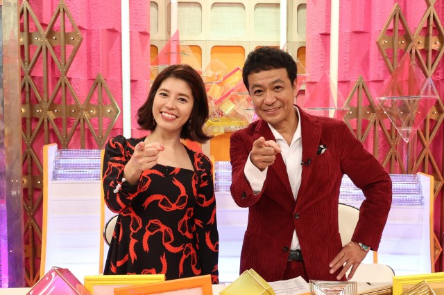 22日放送『新ドラマ＆人気番組対抗クイズ！ドレミファドン！秋の祭典3時間SP』に出演する（左から）神田愛花、中山秀征（C）フジテレビ