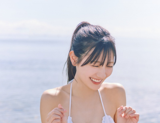 日向坂46河田陽菜2nd写真集先行カット　撮影／SAKAI DE JUN（C）竹書房