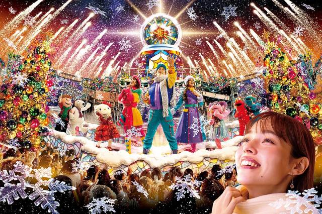USJが『ユニバーサル・クリスマス・ジョイ』発表＝「ライト・アップ・ザ・ナイト ～クリスマス・セレブレーション～」　画像提供：ユニバーサル・スタジオ・ジャパン