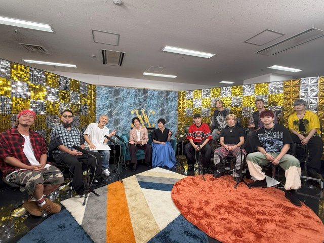 27日放送『with MUSIC』に出演するWANIMA×BE:FIRST （C）日本テレビ
