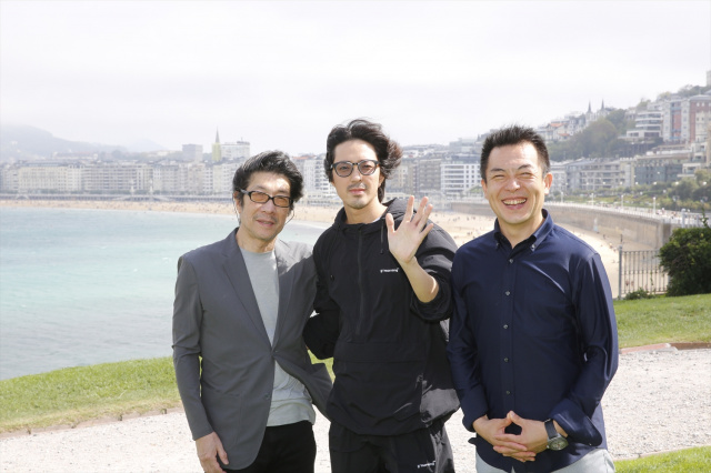 「第73回サン・セバスティアン国際映画祭」を訪れた映画『てっぺんの向こうにあなたがいる』（10月31日公開）阪本順治監督、若葉竜也、田部井進也氏