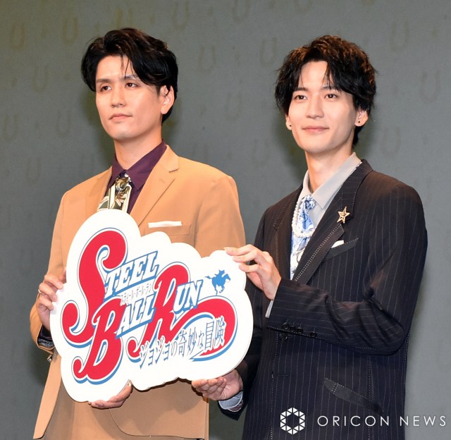 アニメ最新作『スティール・ボール・ラン ジョジョの奇妙な冒険』の新情報発表イベントに出席した（左から）阿座上洋平、坂田将吾  （C）ORICON NewS inc.