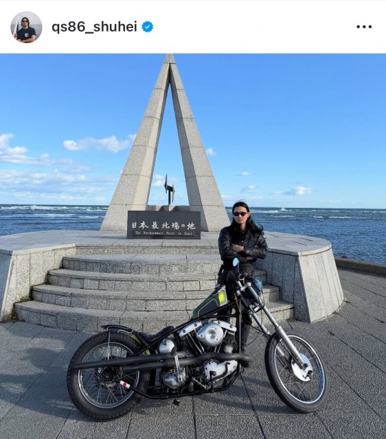野村周平「マイベイビーと北海道へ」　（写真はインスタグラム @qs86_shuhei より）