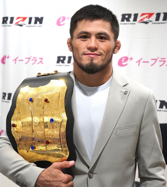 『RIZIN.51』フェザー級タイトルを防衛した王者ラジャブアリ・シェイドゥラエフ （C）ORICON NewS inc.