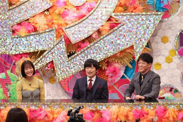 30日放送『陣内バカリズムの最強ピンネタSP』に出演する（左から）大友花恋、バカリズム、陣内智則（C）カンテレ