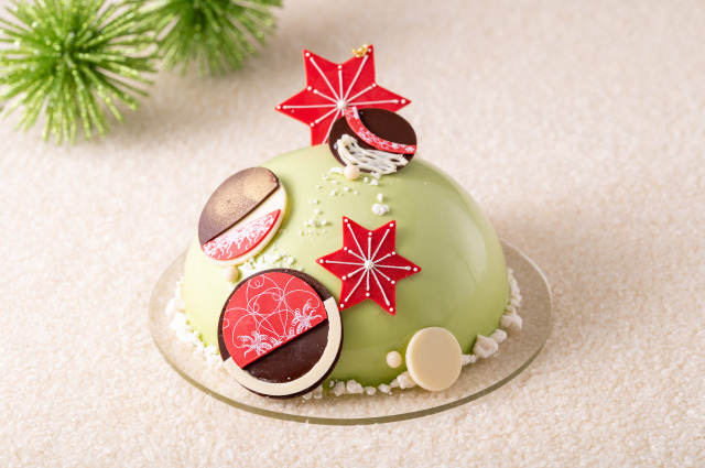 和の趣のクリスマスケーキ「翠の聖」（すいのひじり）