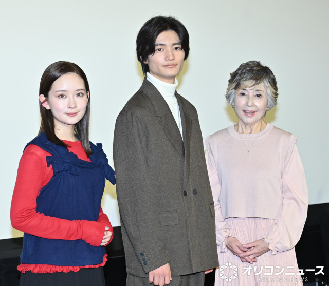NHKドラマ『終活シェアハウス』合同取材に参加した（左から）畑芽育、城桧吏、竹下景子（C）ORICON NewS inc.