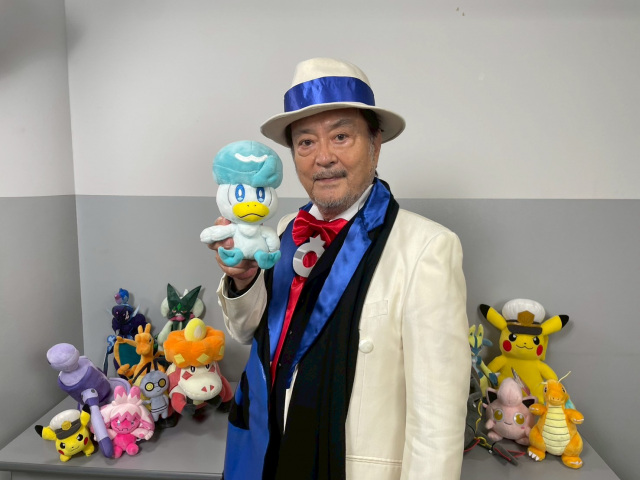 シアノ校長のコスプレする大和田伸也＝テレビアニメ『ポケットモンスター』出演決定 （C）Nintendo･Creatures･GAME FREAK･TV Tokyo･ShoPro･JR Kikaku（C）Pokemon