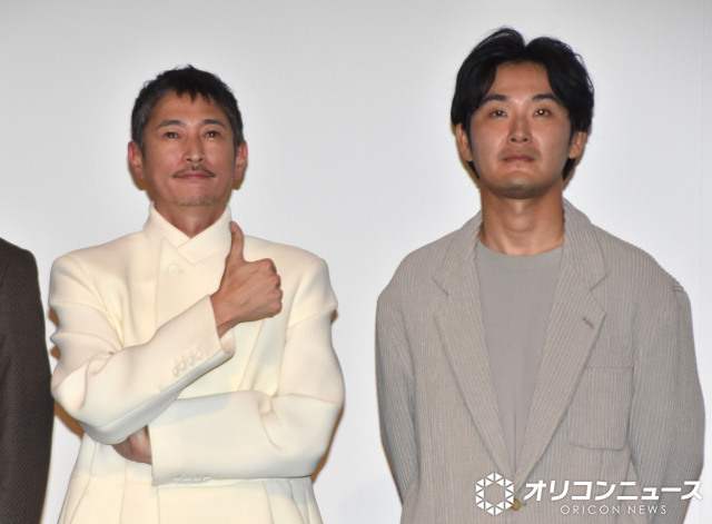 映画『次元を超える』Dolby Atmos完成披露試写会舞台あいさつに登壇した（左から）窪塚洋介、松田龍平 （C）ORICON NewS inc.