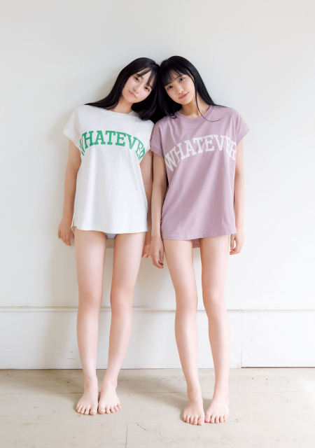 『週刊ヤングジャンプ』45号に登場する来夢ねお＆杏仁みる（CAL＆RES）（C）阿部ちづる（LOVABLE）／集英社