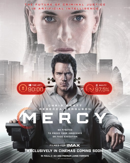 クリス・プラット主演映画『MERCY／マーシー　AI裁判』（原題: MERCY）2926年1月23日、日米同時公開決定