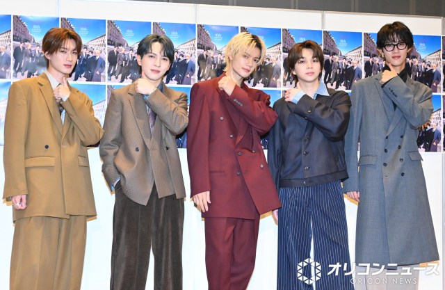 M!LK（左から）山中柔太朗、吉田仁人、佐野勇斗、塩崎太智、曽野舜太（C）ORICON NewS inc.