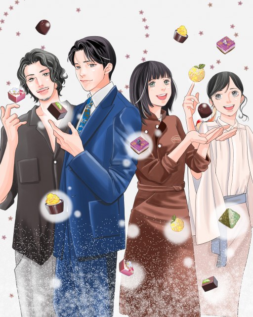 神尾葉子氏描き下ろし『匿名の恋人たち』スペシャルイラスト