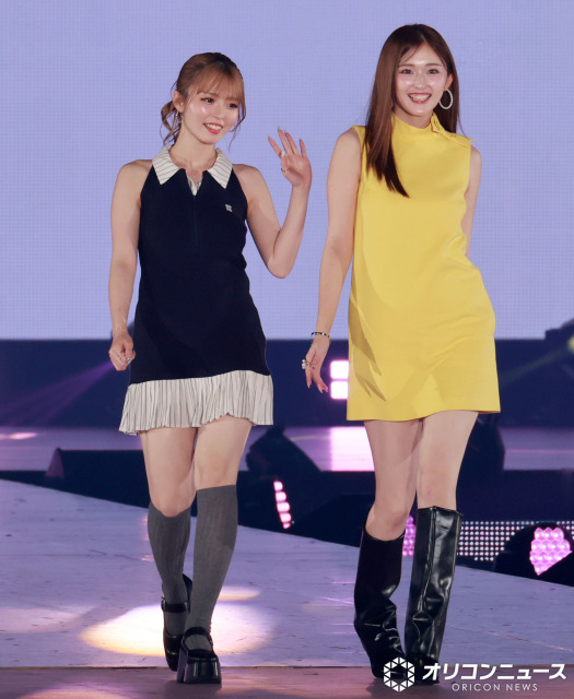 『Rakuten GirlsAward 2025 AUTUMN/WINTER』に出演した（左から）ゆい小池、ゆうちゃみ （C）ORICON NewS inc.