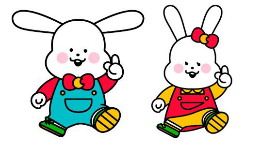 『おはよう朝日です』おきたくん、めざめちゃん（C）ABCテレビ