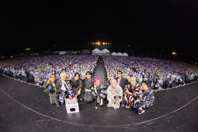 5周年記念スペシャルイベント『JO1 5th Anniversary ～祭り～』2日目公演を開催したJO1（C）LAPONE ENTERTAINMENT