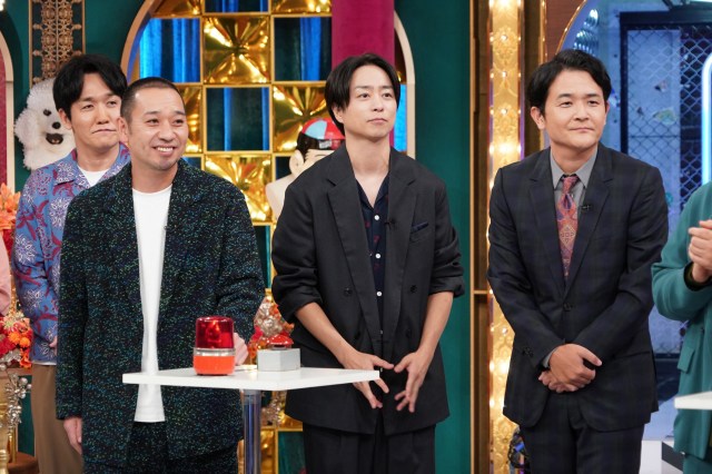22日放送『千鳥かまいたちゴールデンアワー』に出演する（左から）大悟、櫻井翔、ノブ（C）日本テレビ