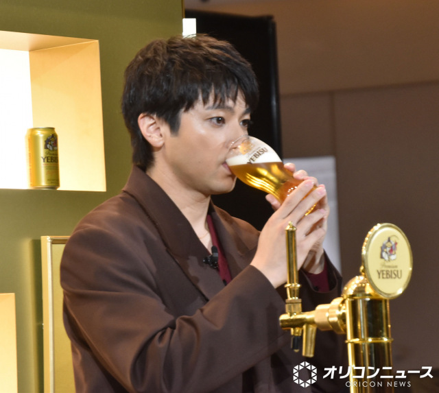 昼ビールを堪能した山田裕貴 （C）ORICON NewS inc.