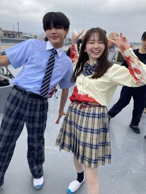 映画『恋に至る病』に出演する長尾謙杜、山田杏奈(C)2025『恋に至る病』製作委員会