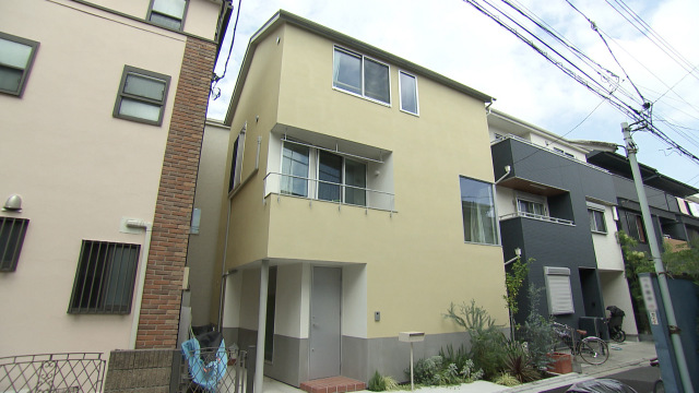 25日放送『住人十色』＝ナナメを利用して狭小を克服した「入れ子の家」（C）MBS