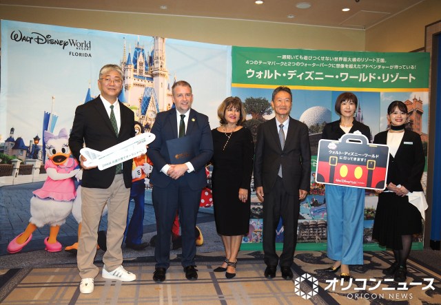 ディズニー・ディスティネーション・インターナショナルとZIPAIR Tokyoの共同記者会見の模様（C）ORICON NewS inc.