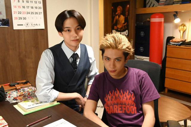 ドラマ『家庭教師の岸騎士です。』でW主演を務める(左から)沢村玲、田中洸希 (C)奥嶋ひろまさ(秋田書店)/「家庭教師の岸騎士です。」製作委員会