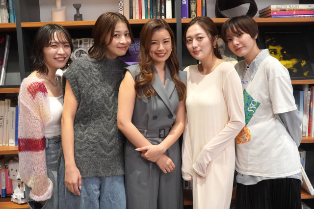 『ラブ トランジット』シーズン3参加の女性メンバー（左から）ひなこ、みゆう、ユリ、ミク、しおり （C）ORICON NewS inc.