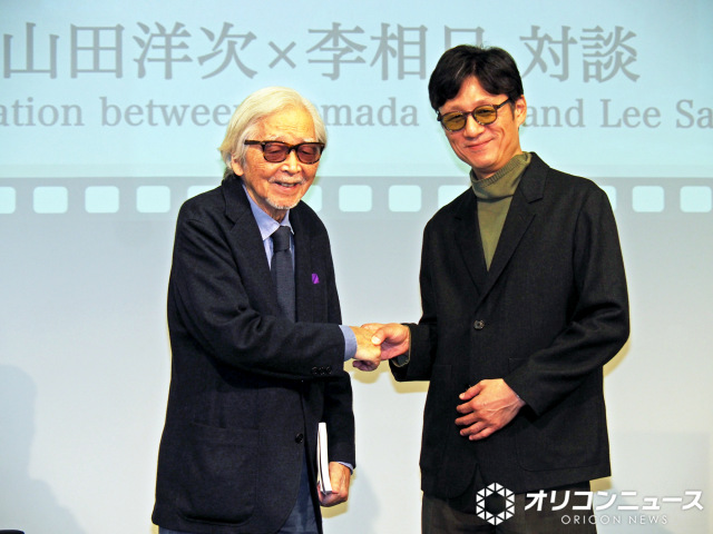 対談イベントに参加した（左から）山田洋次監督、李相日監督 （C）ORICON NewS inc.
