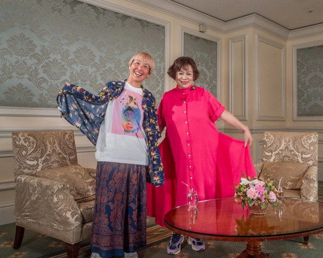 13日放送『toi-toi』に出演する（左から）山本美里氏、上沼恵美子（C）NHK