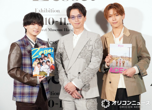 『Zessei』写真展記者会見に登壇した（左から）西村拓哉、大倉忠義、深田竜生 （C）ORICON NewS inc.