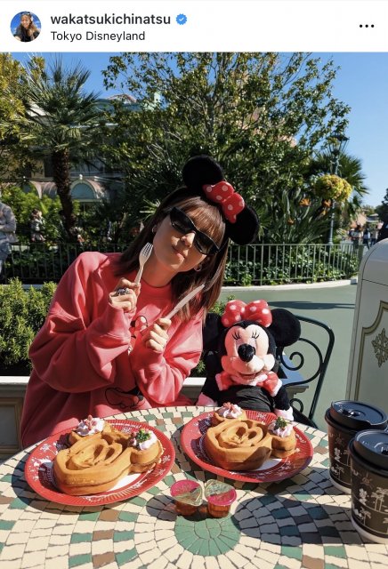 「すっごいラッキーdayでした」若槻千夏（写真はインスタグラム @wakatsukichinatsu より）