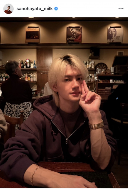 佐野勇斗（写真はインスタグラム @sanohayato_milk より）