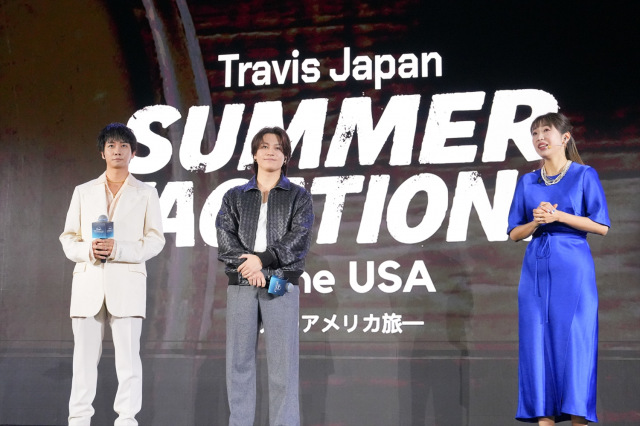 「ディズニープラス・オリジナル・プレビュー 2025」に登壇したTravis Japanの中村海人、松田元太（C）2025 Disney and its related entities