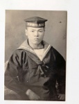 佐世保海兵団に入団した当時の井ノ久保武義さん（井ノ久保さん提供）