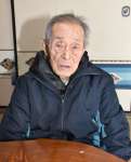 串良基地での戦争体験を振り返る丸目南兵衛さん＝志布志市有明町野神