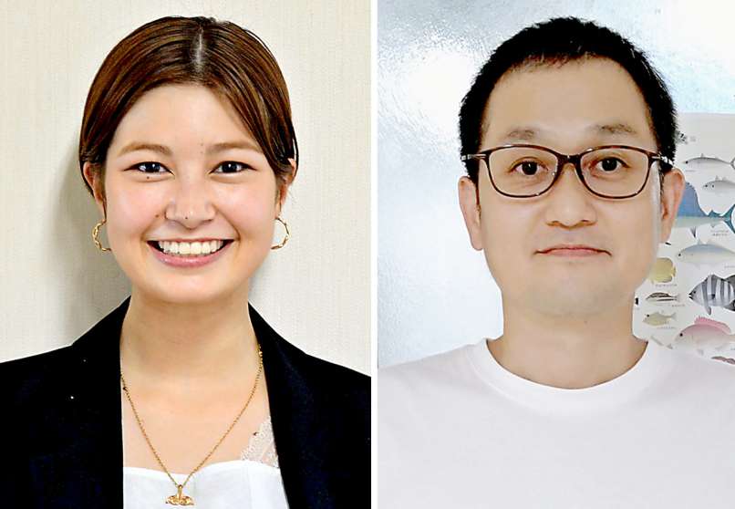 久米元准教授(右)と森年エマ日向子さん