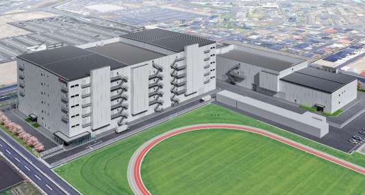 京セラが鹿児島国分工場に新設する工場２棟の完成予想図（京セラ提供）